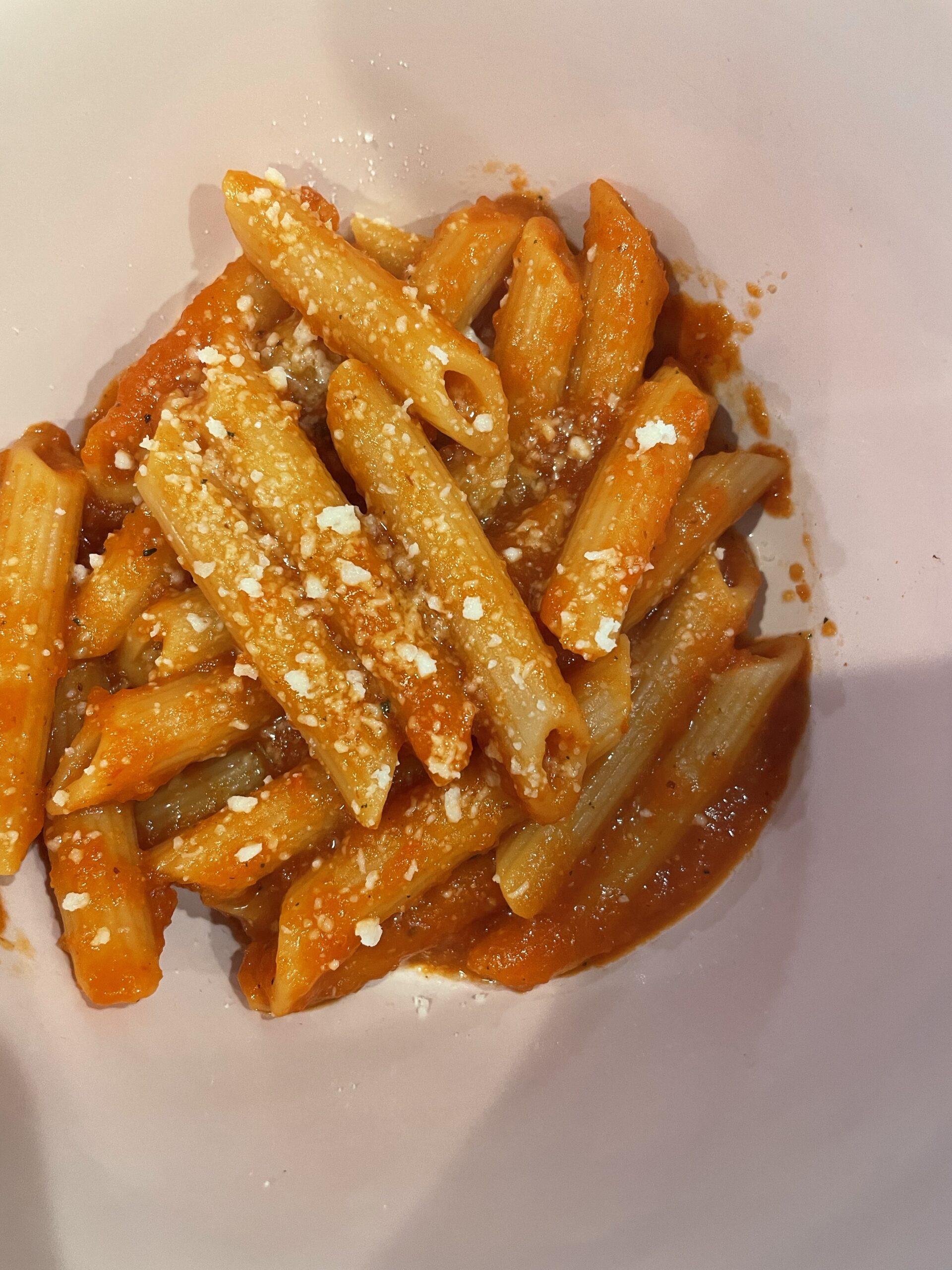 pasta with roasted red pepper sauce